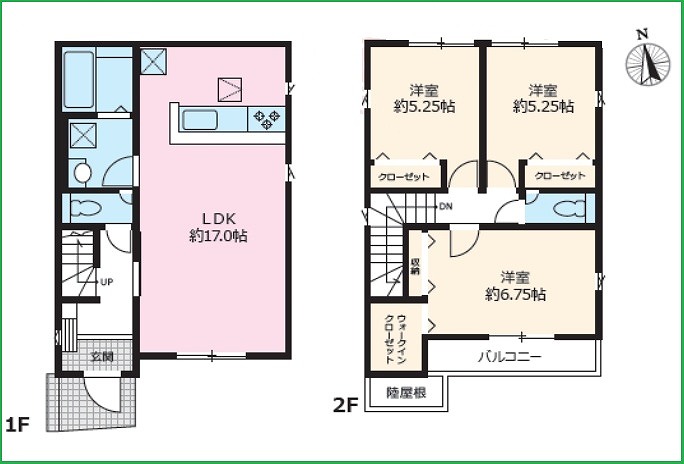 北名古屋市六ツ師 全３棟 ２号棟