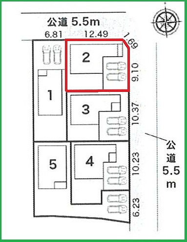 岩倉市八剱町 全５棟 ２号棟