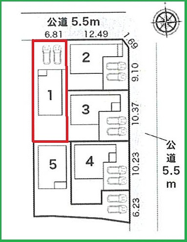 岩倉市八剱町 全５棟 １号棟
