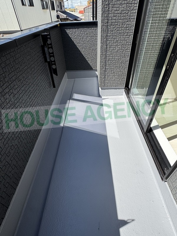 南向きのバルコニー