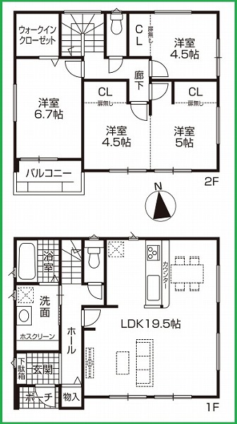 小牧市藤島 全２棟 ２号棟