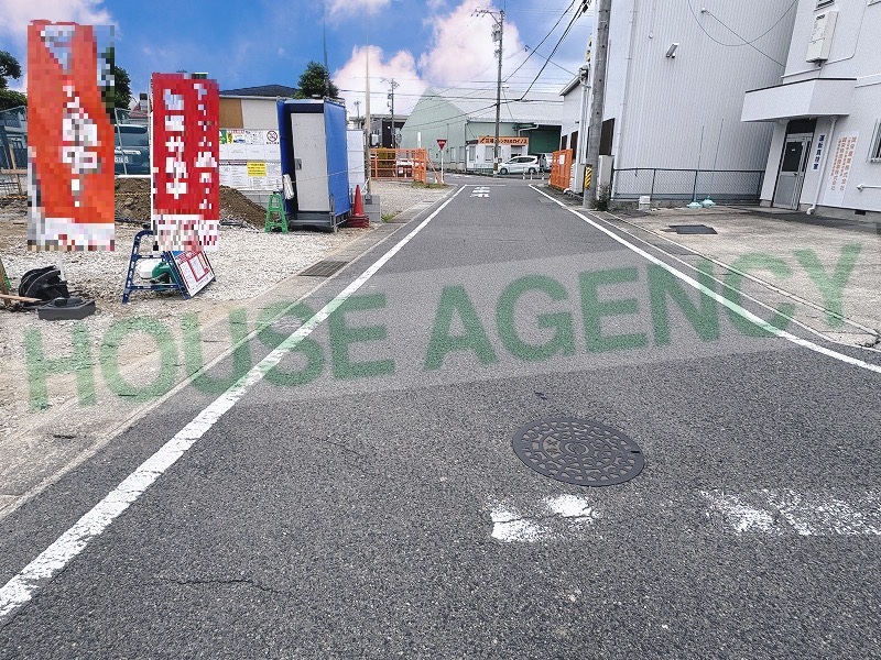 南西側前面道路（幅員約6ｍ）