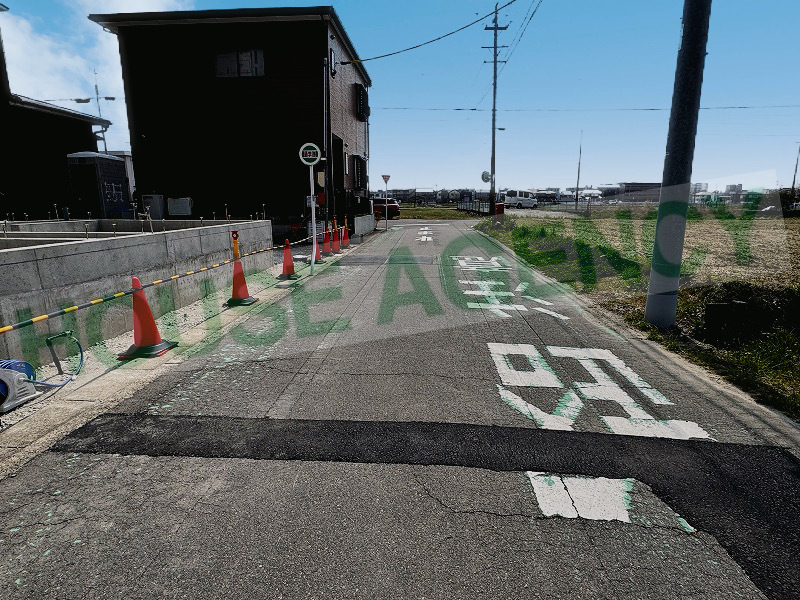 西側前面道路（幅員約5ｍ）